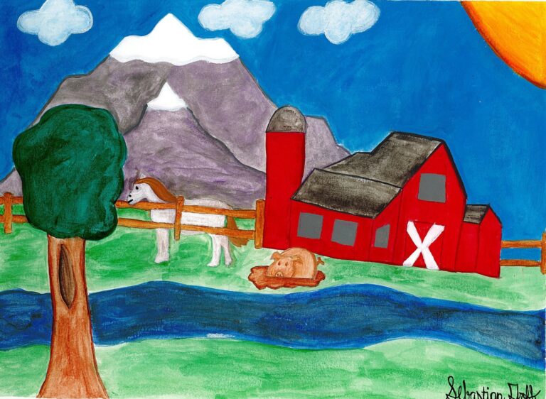 “Farm Scene” Sebastian G. Friendship Heart Gallery & Studio